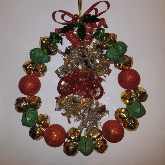 Hand Crafted Other - Handmade Jingle Bells Christmas Wreath